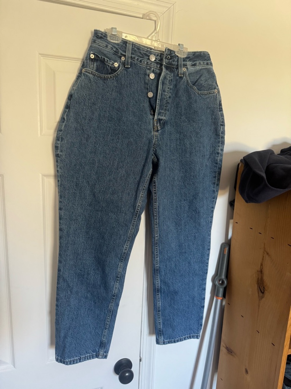 Everlane 90s Curvy Cheeky High Rise Cotton Slim Straight Leg Jeans Size 29